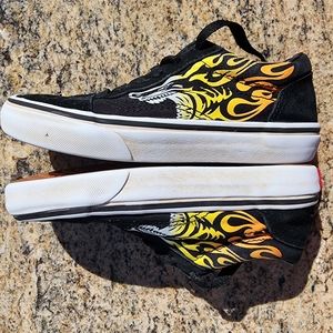 Kids Vans Old Skool Flames